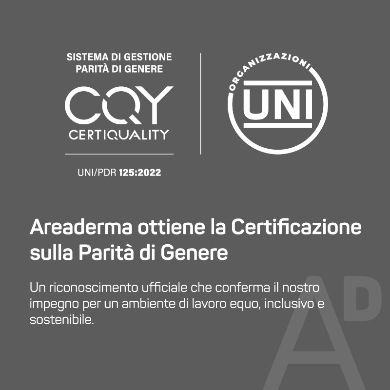 Areaderma ottiene la Certificazione sulla Parità di Genere