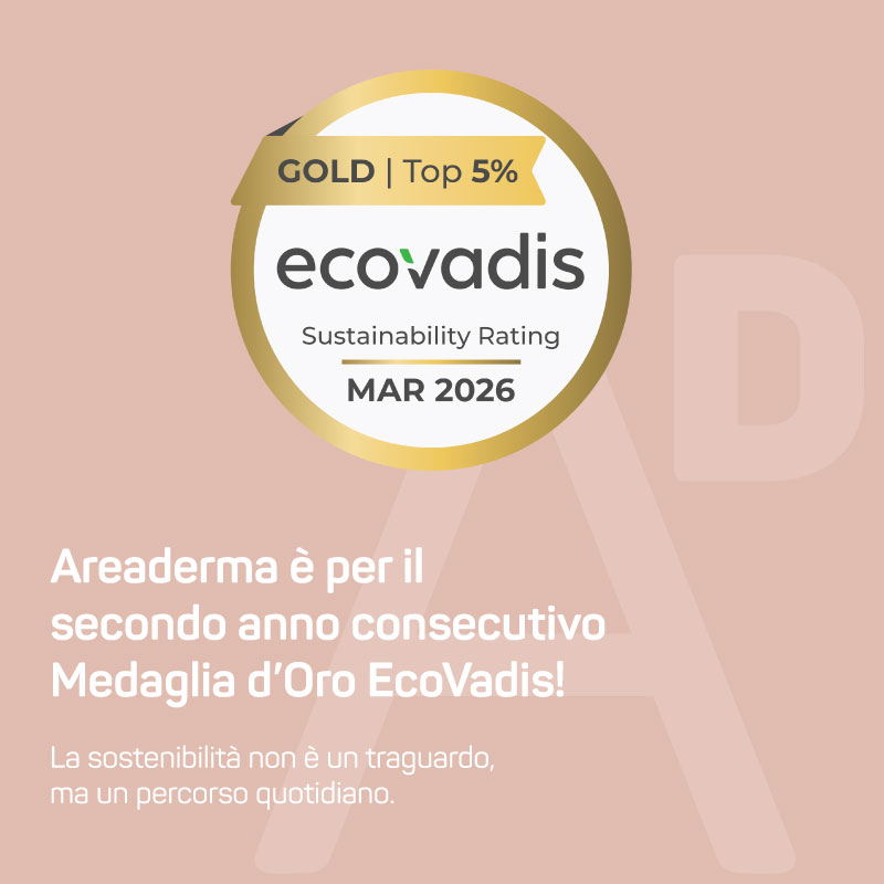 Areaderma rinnova la Medaglia d’Oro EcoVadis 2026